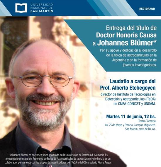Dr. Honoris Causa of UNSAM