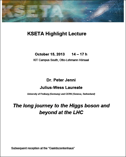 KSETA Highlight Lecture