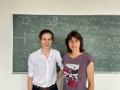 Anne-Solène Bornens und Prof. Gudrun Heinrich